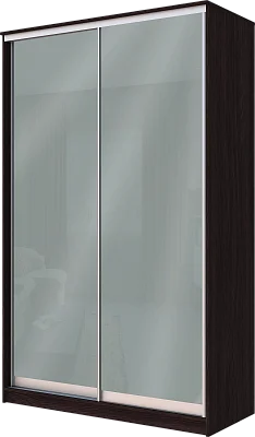 картинка 2-х дверный шкаф купе с цветной пленкой Средне-Серый №074 2200 1682 620 от магазина КУПИ КУПЕ